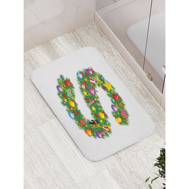 Christmas Ornament S Bath Mat