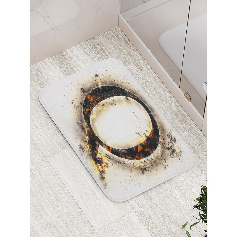 Words on Fire Theme Bath Mat