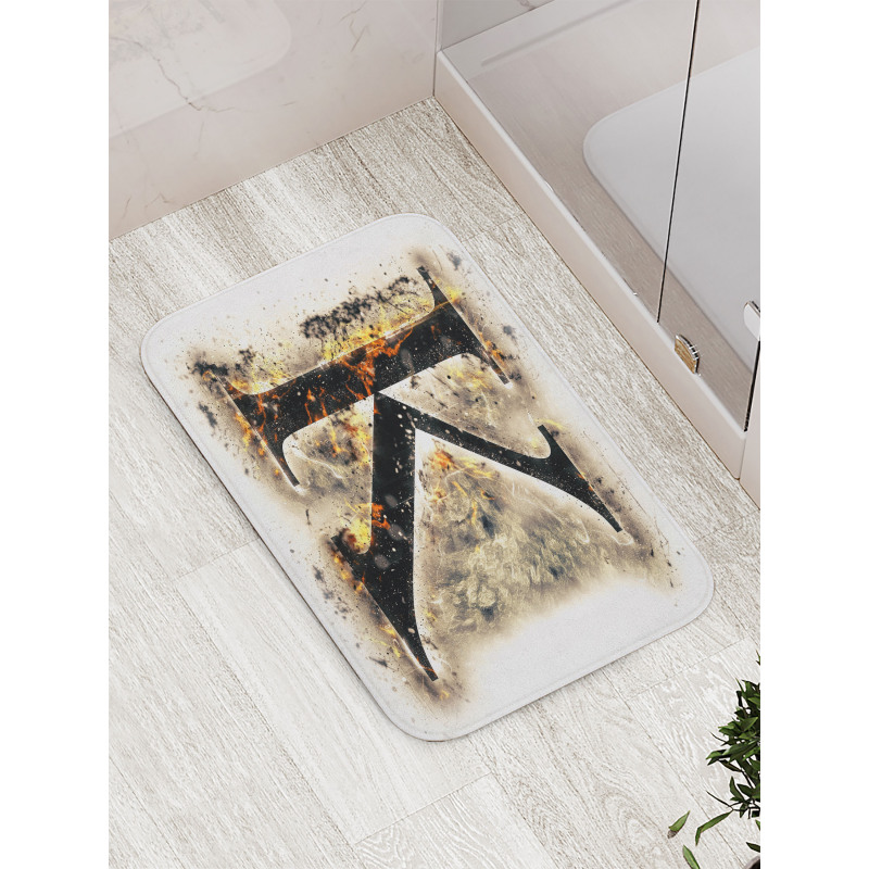 Smoked Letter K ABC Bath Mat