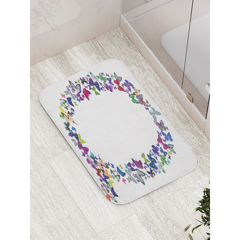 Spring Inspired Font Bath Mat