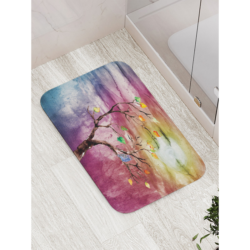 Owl on Tree Bath Mat