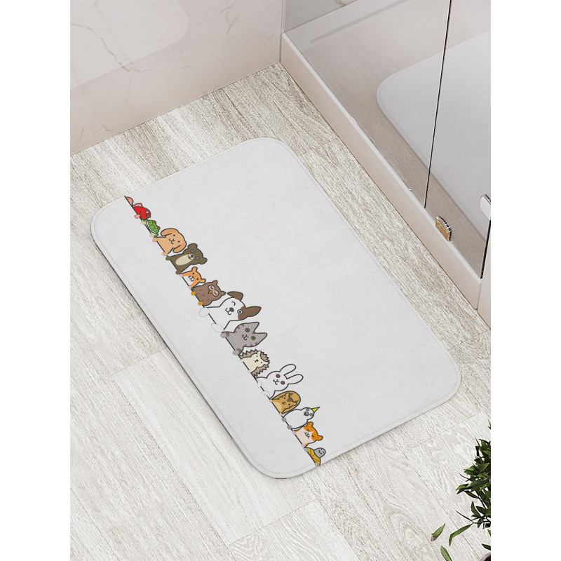 Domestic Pets Funny Bath Mat