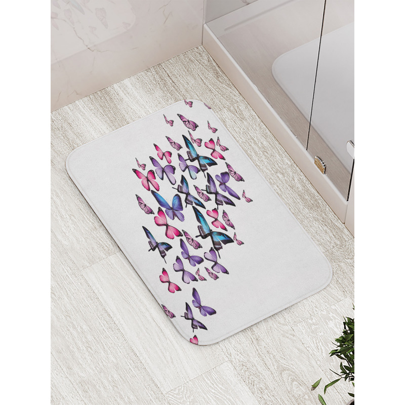 Many Butterflies Bath Mat