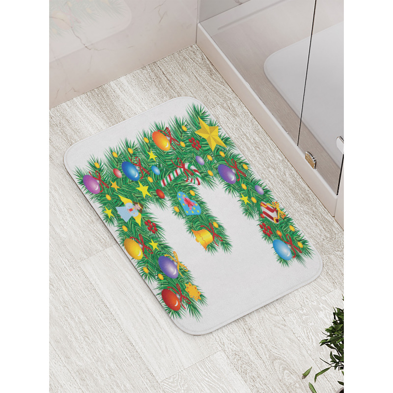 Capitalized E Big Star Bath Mat