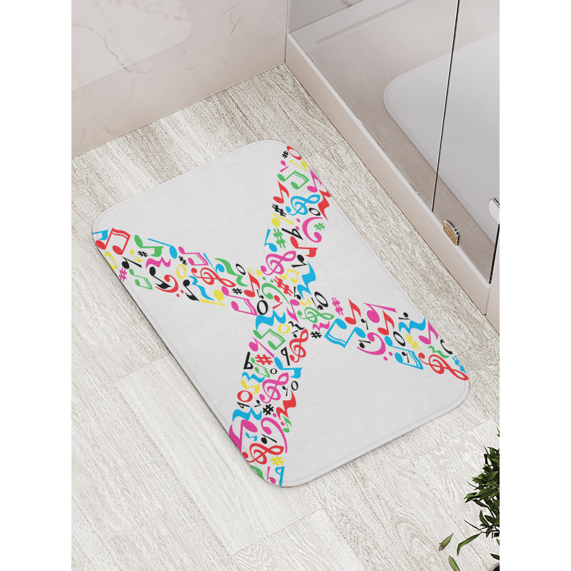 Vibrant ABC Musical X Bath Mat