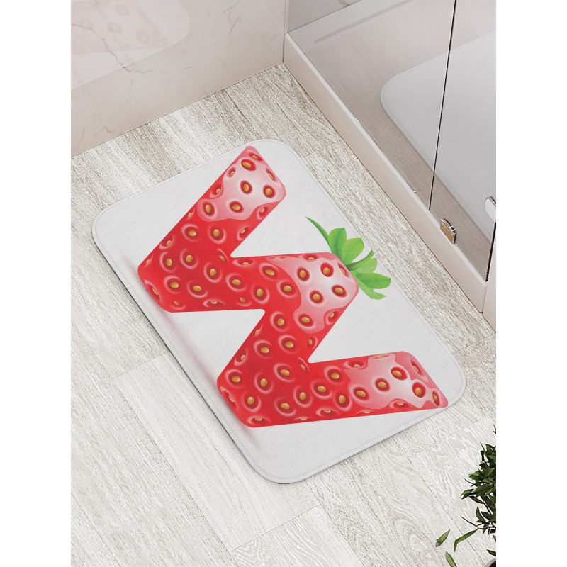 Capital W Strawberry Bath Mat