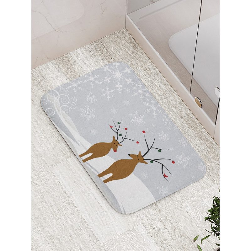 Reindeers Noel Bath Mat