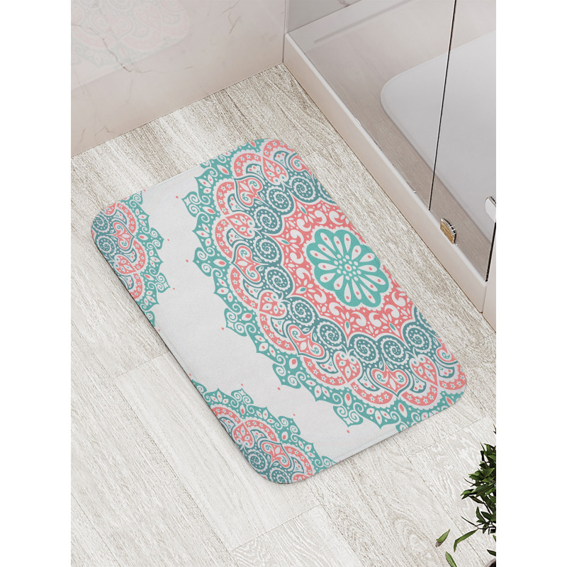 Soft Toned Mandala Asian Bath Mat