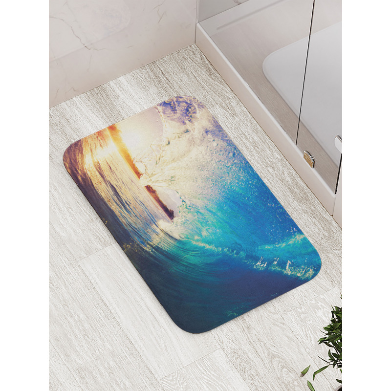 Sunrise on Waves Sports Bath Mat