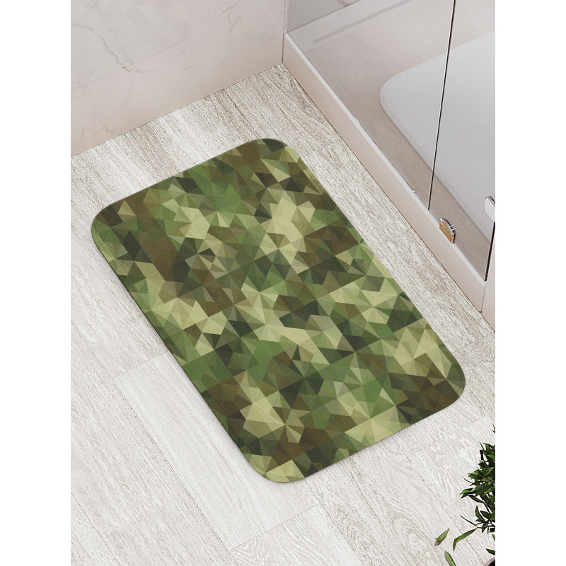 Abstract Camo Pattern Bath Mat