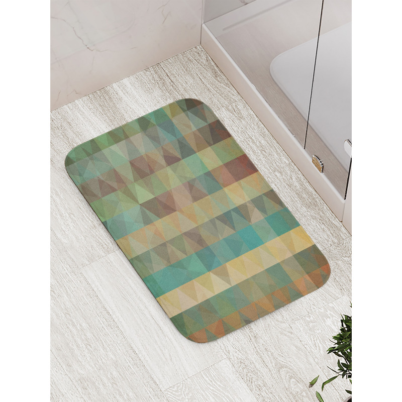 Triangles Mosaic Retro Bath Mat