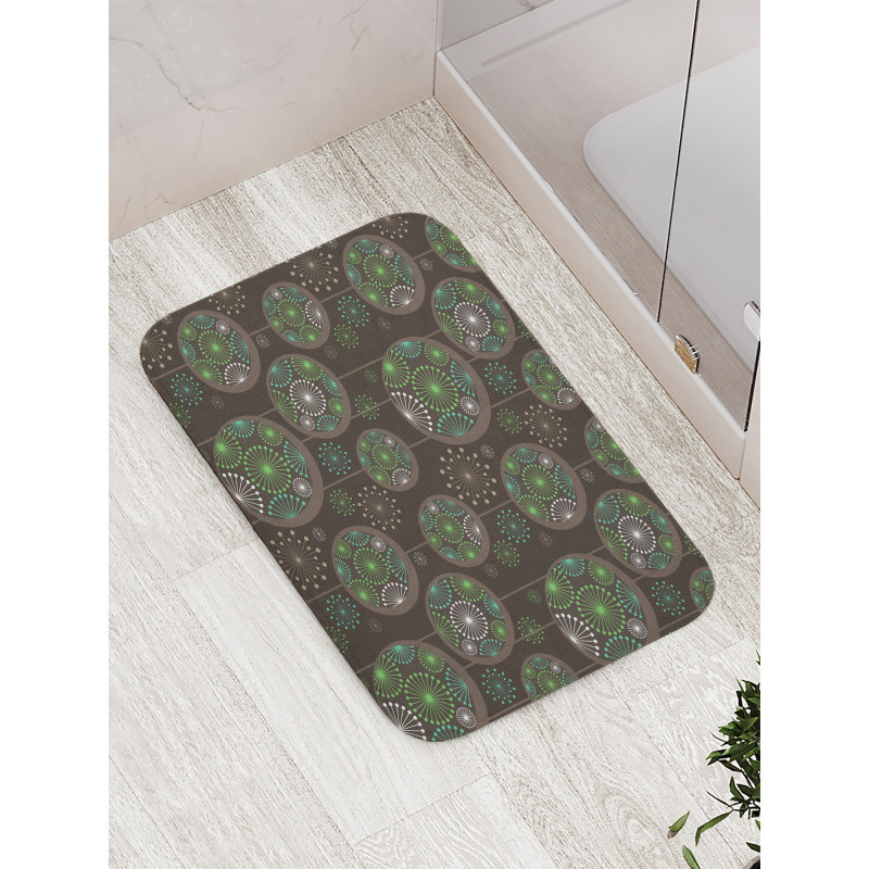 Abstract Dandelion Bath Mat