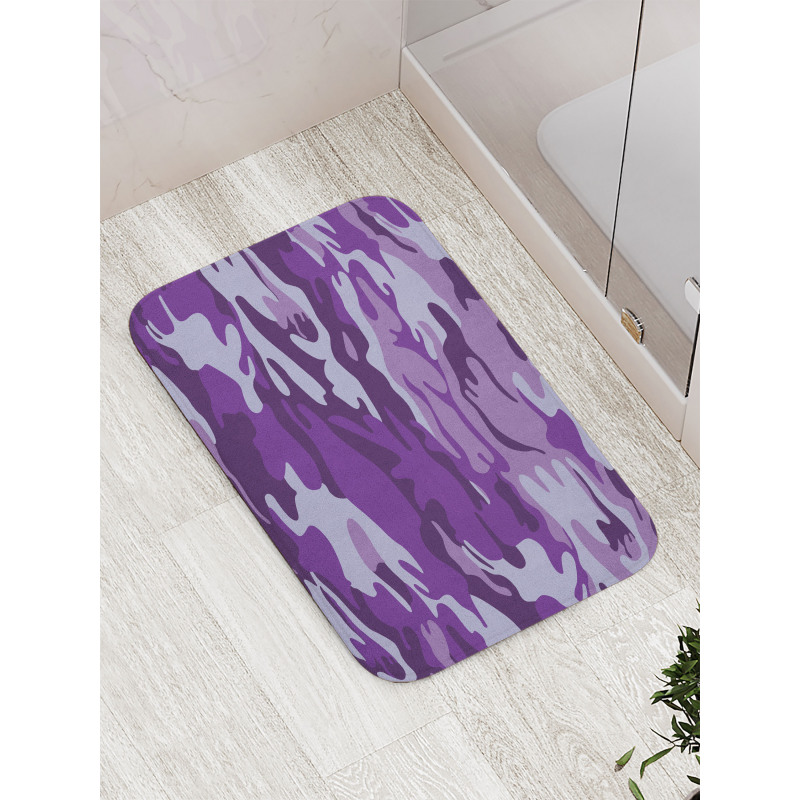 Purple Toned Waves Bath Mat