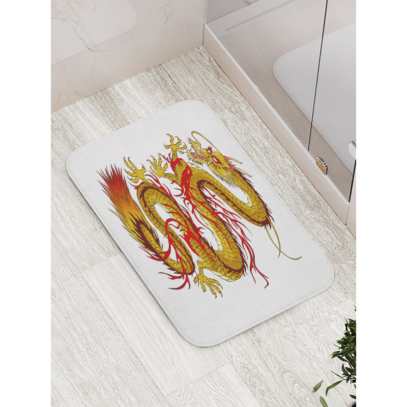 Fiery Character Bath Mat