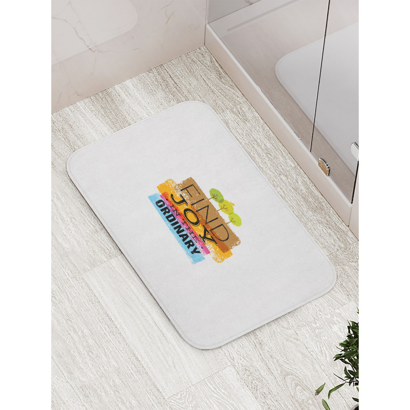 Inspirational Words Bird Bath Mat