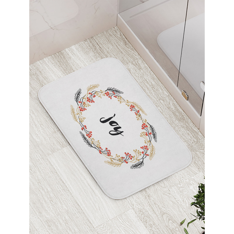 Wreaths Vintage Design Bath Mat