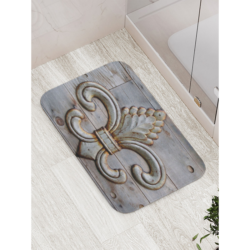 Sign Wood Bath Mat