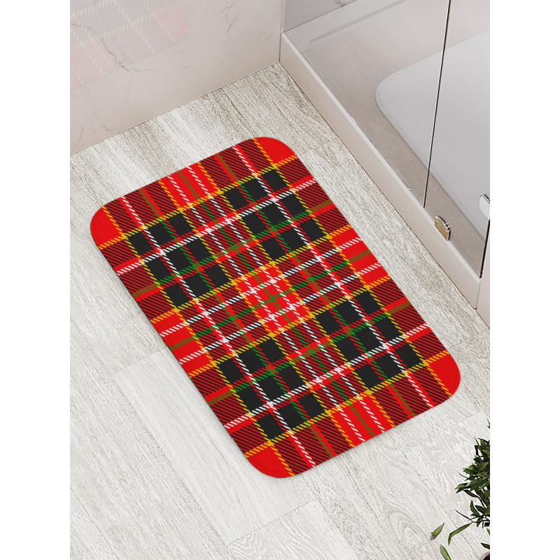 Scottish Tartan Style Bath Mat