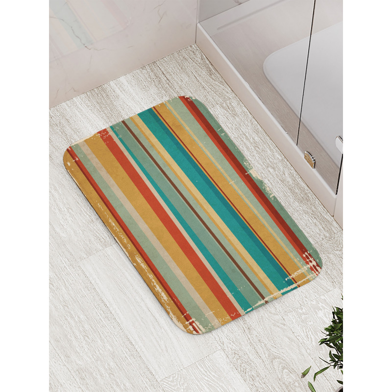 Worn Frame Design Bath Mat