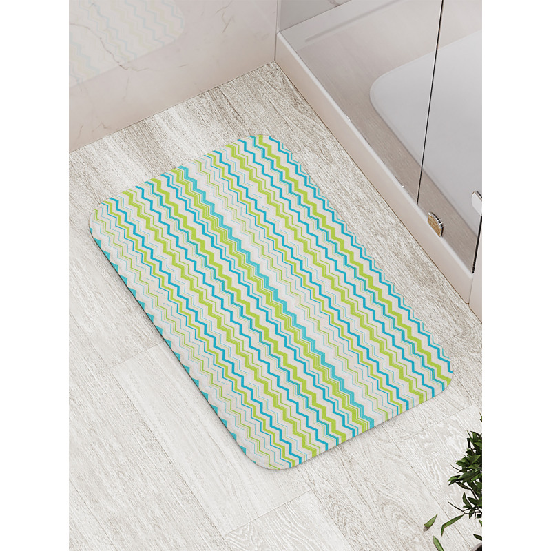 Chevron Order Design Bath Mat