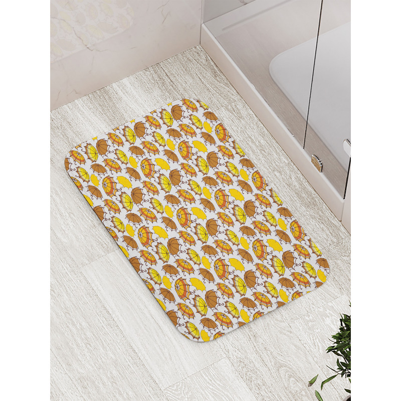 Striped in Earth Tones Bath Mat