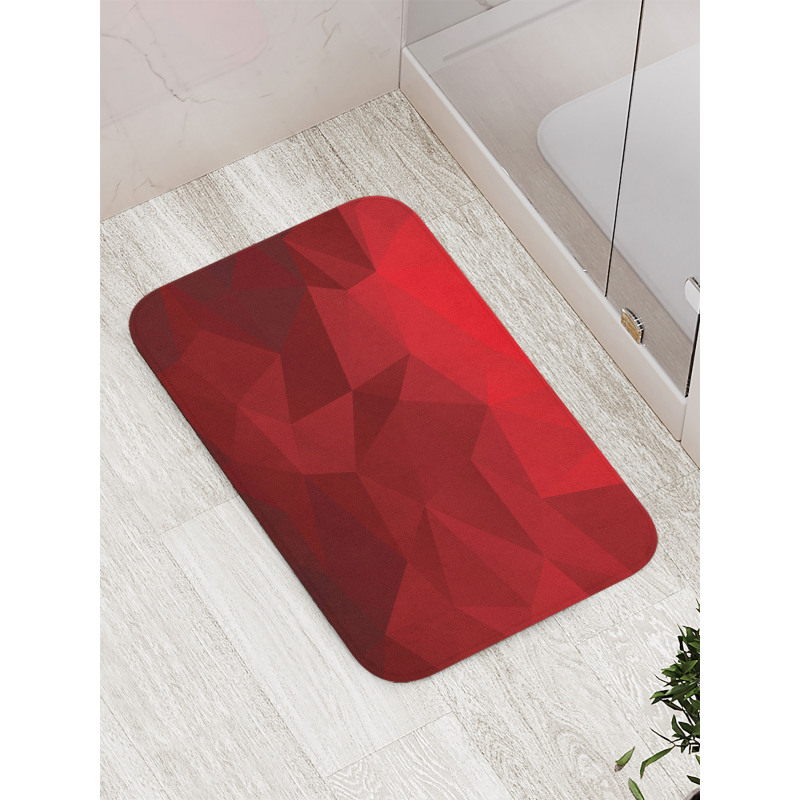 Triangular Mosaic with Poly Bath Mat