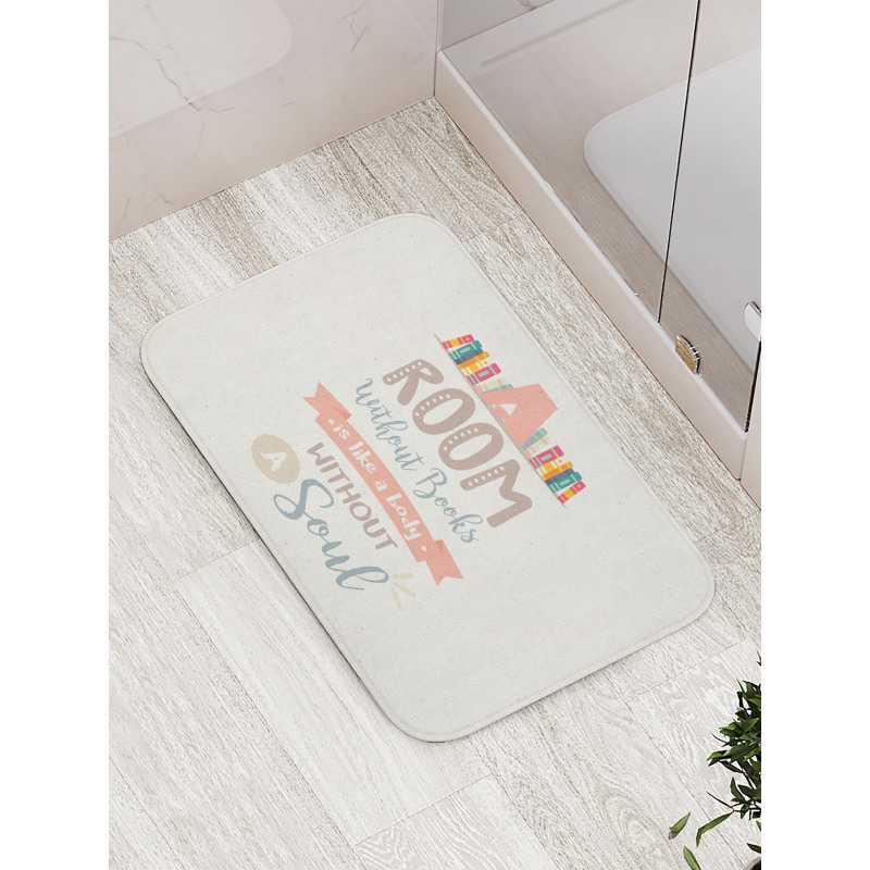 Book Shelf and a Words Bath Mat