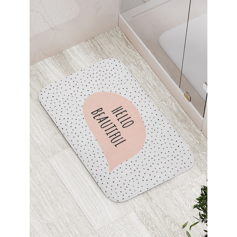 Romantic Message Pastel Bath Mat