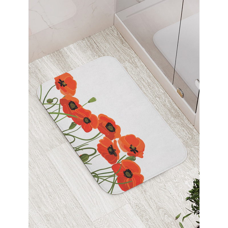 Vibrant Blossoms Bouquet Bath Mat