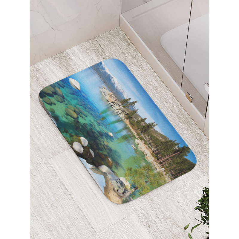 Summer Lake Photo Bath Mat