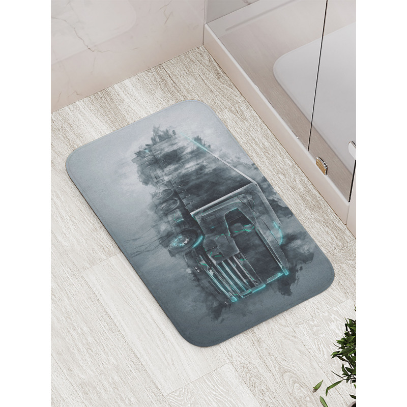 Cargo Delivery Theme Bath Mat