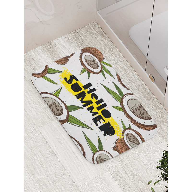 Coconut Halves Bath Mat