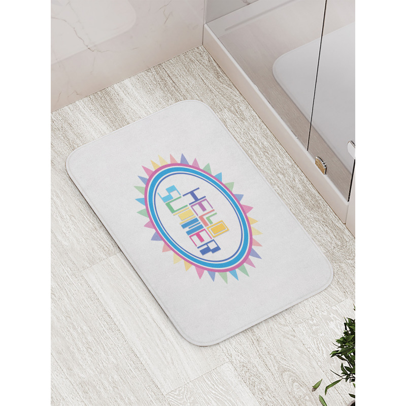 Retro Geometrical Bath Mat