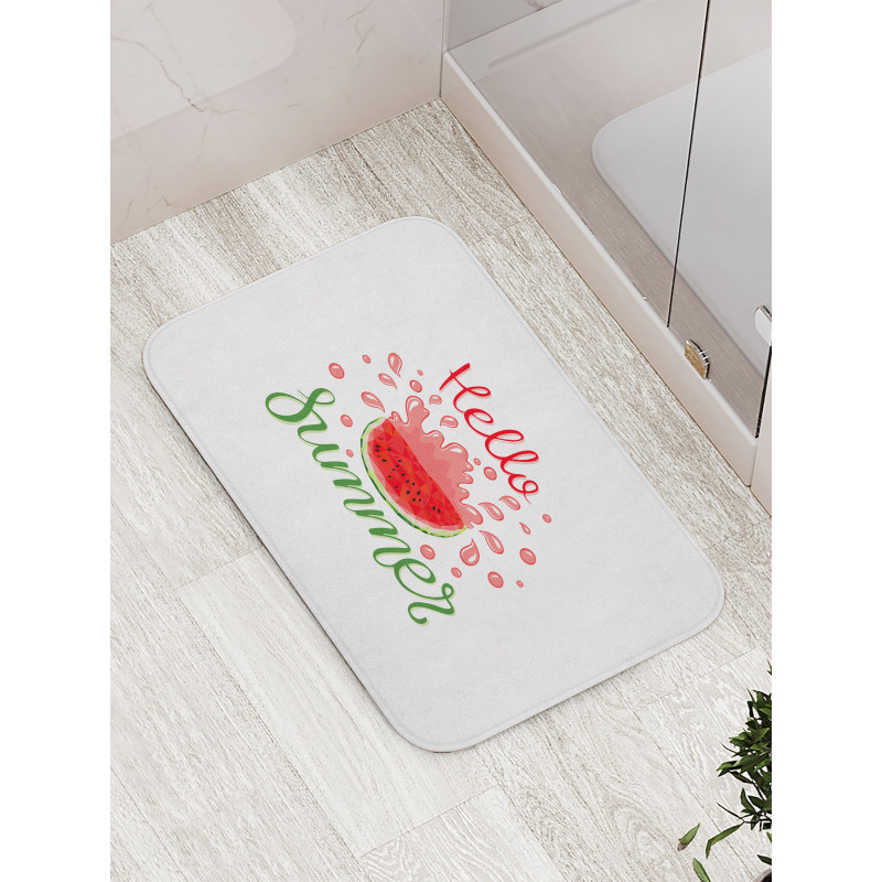 Cartoon Watermelon Bath Mat