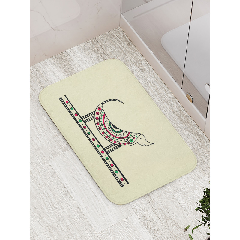 Dog Sketch Bath Mat