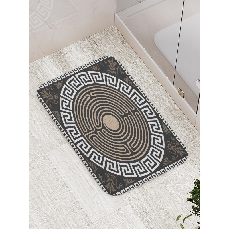 Grecian Fret and Wave Bath Mat