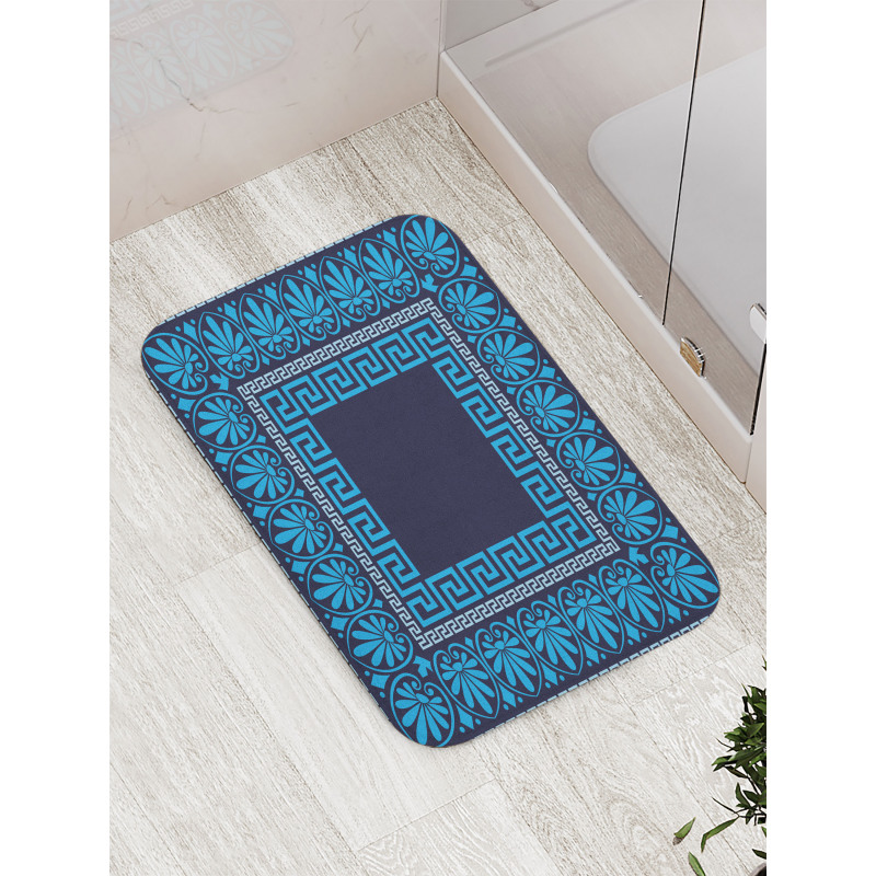 Intricate Floral Fret Bath Mat