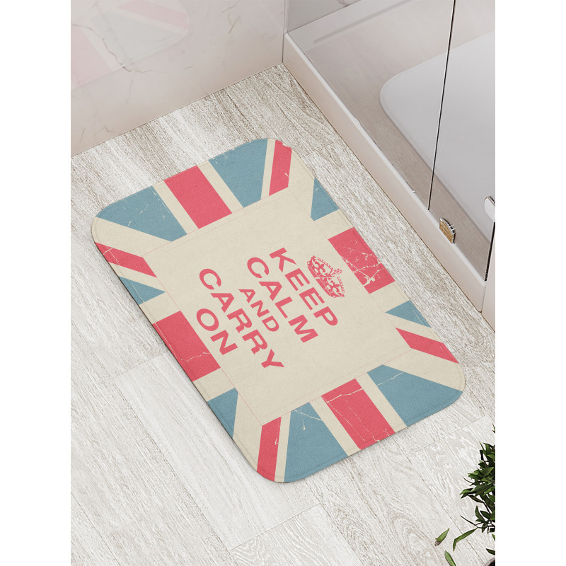 Carry on British Flag Bath Mat