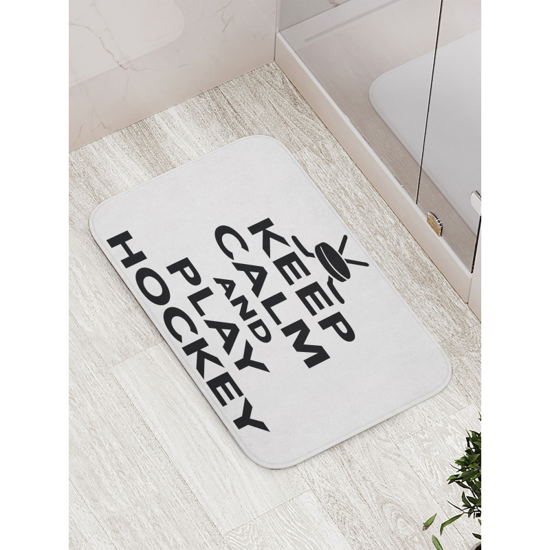 Keep Calm and Play Words Bath Mat