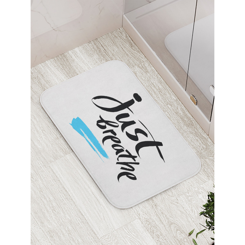 Words Calligraphy Bath Mat