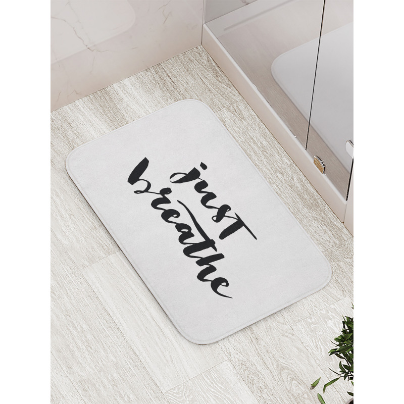 Modern Lettering Bath Mat