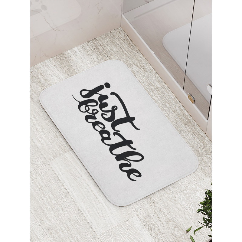 Hand Drawn Font Bath Mat