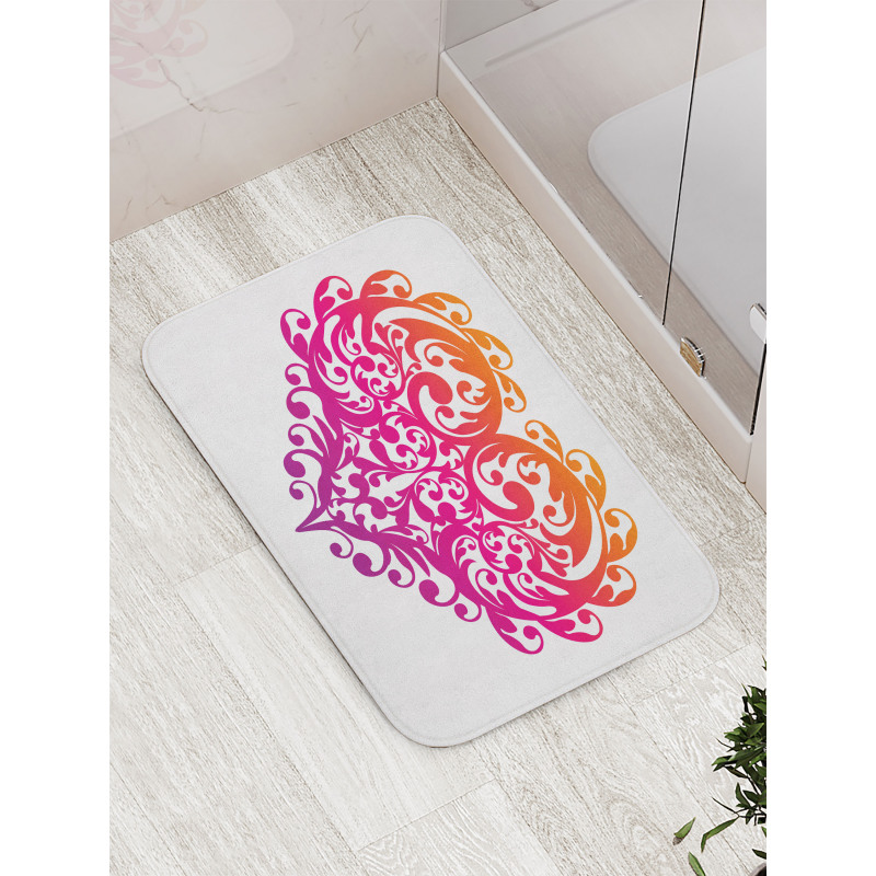 Scroll Heart Bath Mat