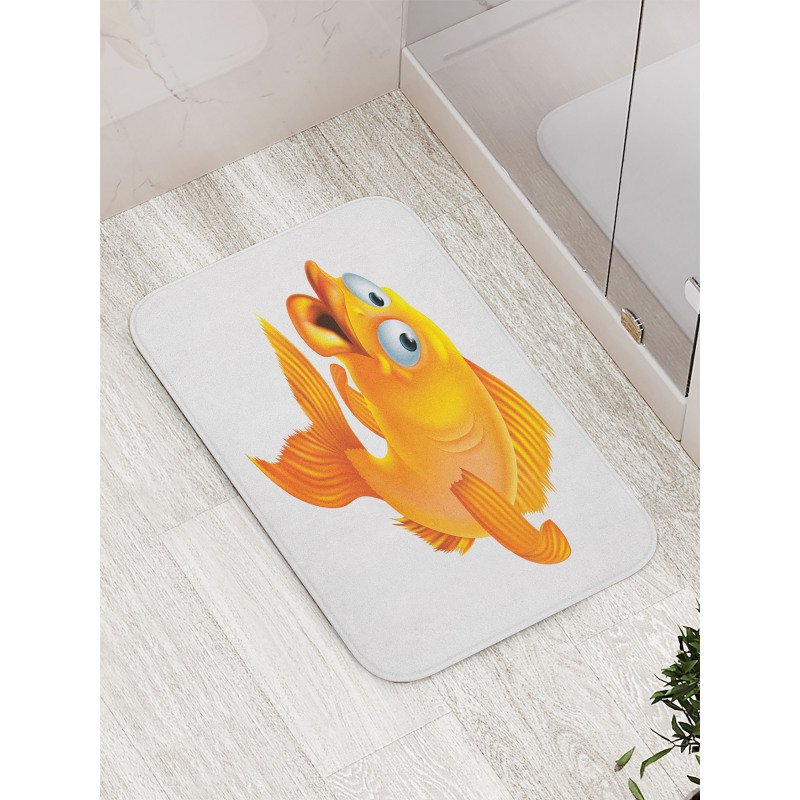 Happy Playful Goldfish Bath Mat