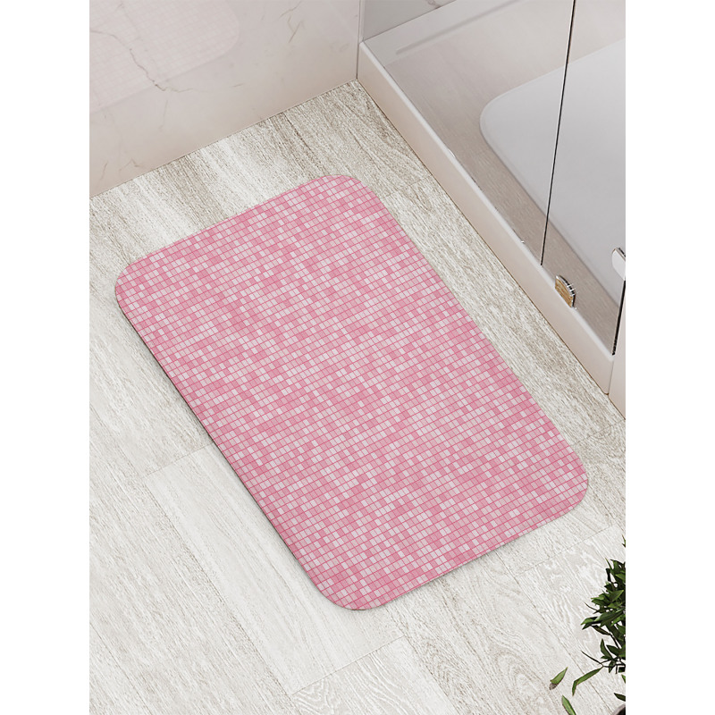 Gingham Grid Bath Mat