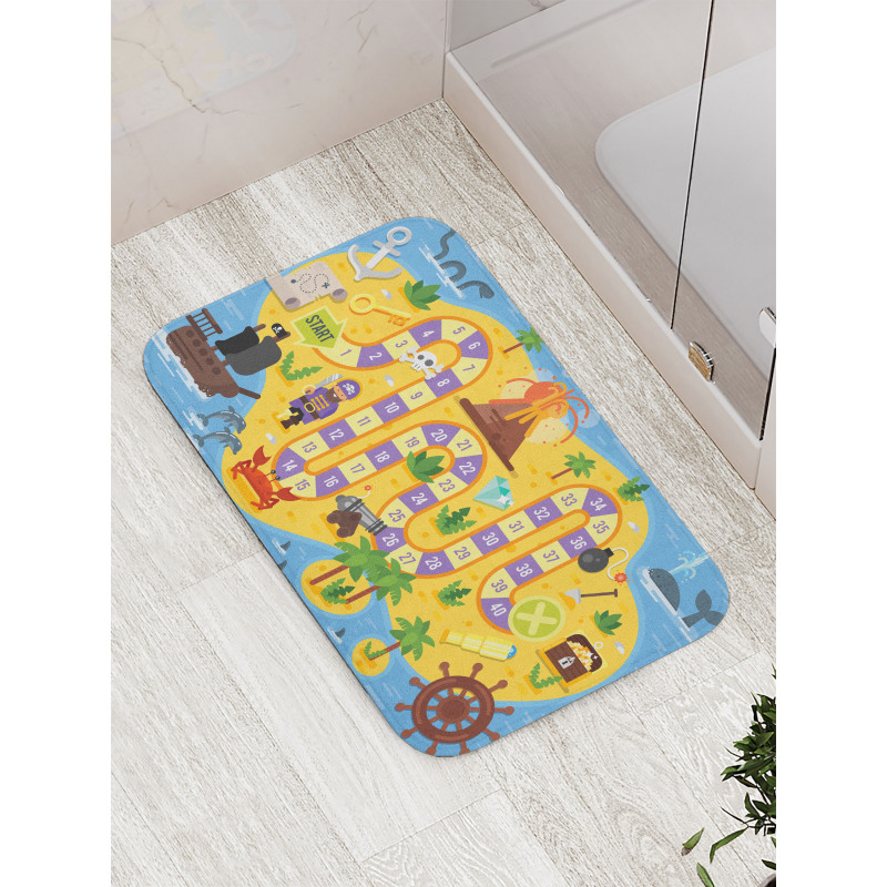 Pirate Treasure Bath Mat