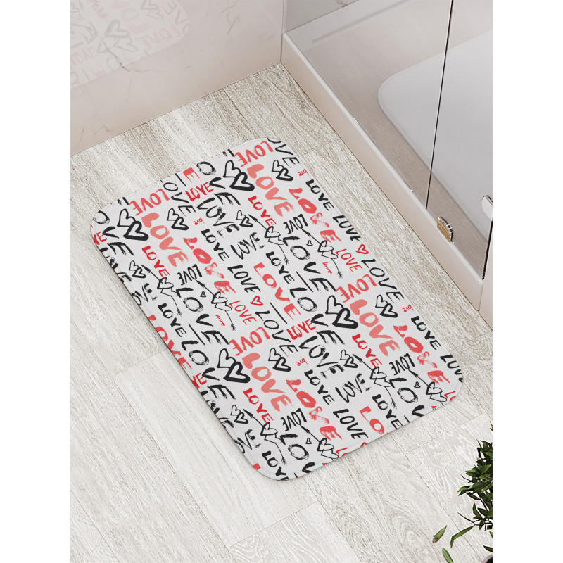 Hand Drawn Doodle Bath Mat