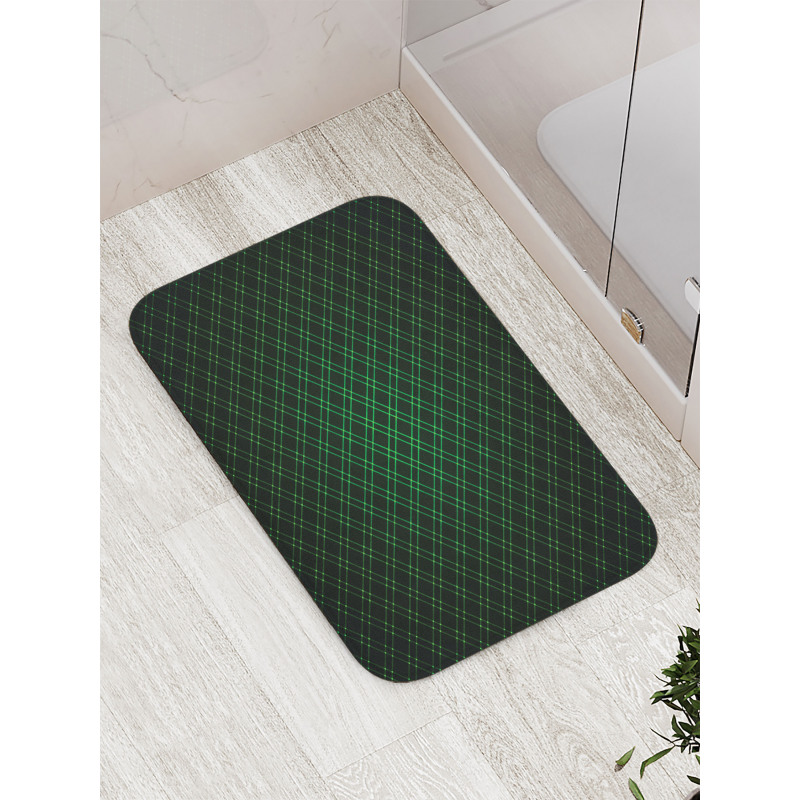 Future Grid Pattern Bath Mat