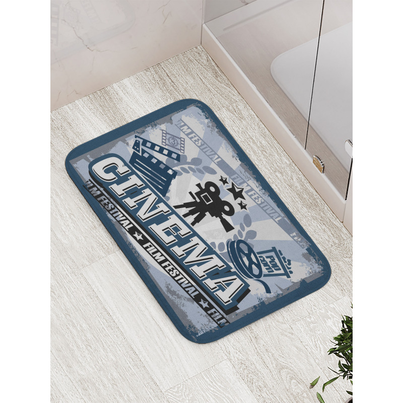 Vintage Poster Bath Mat