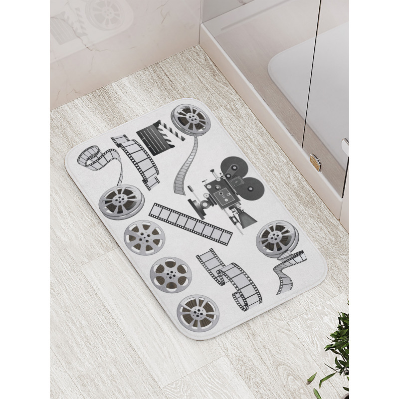 Greyscale Reel Bath Mat